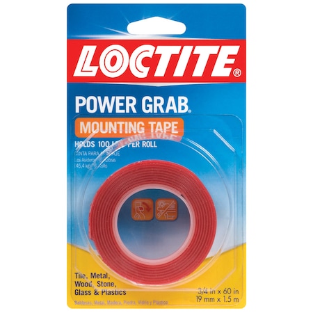 Loctite Loctite Power Grab 60 in. L X 3/4 in. W Double-Sided Mounting Tape 1360350